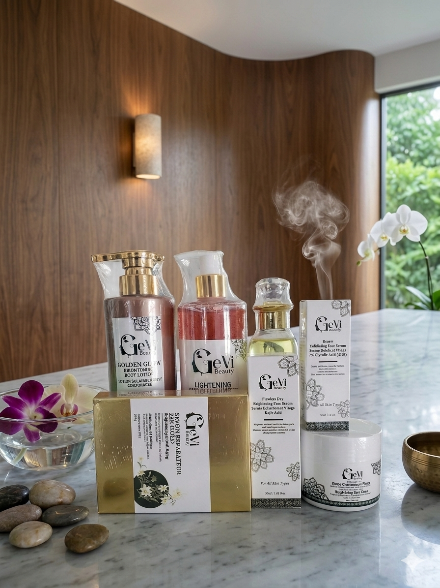 GOLDEN GLOW Brightening Package (Ebene and Caramel skin tone)