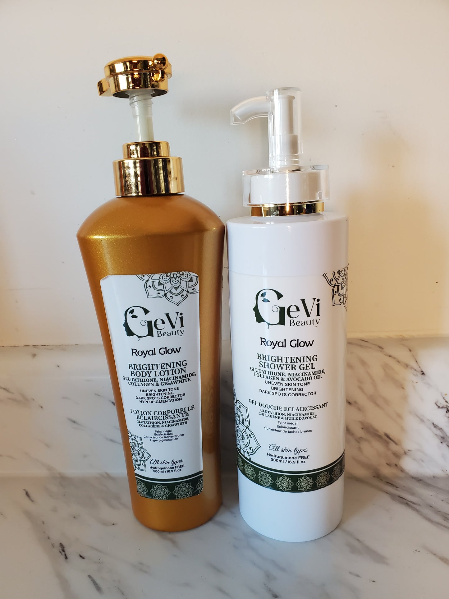Royal Glow Brightening Body Lotion and Body Wash