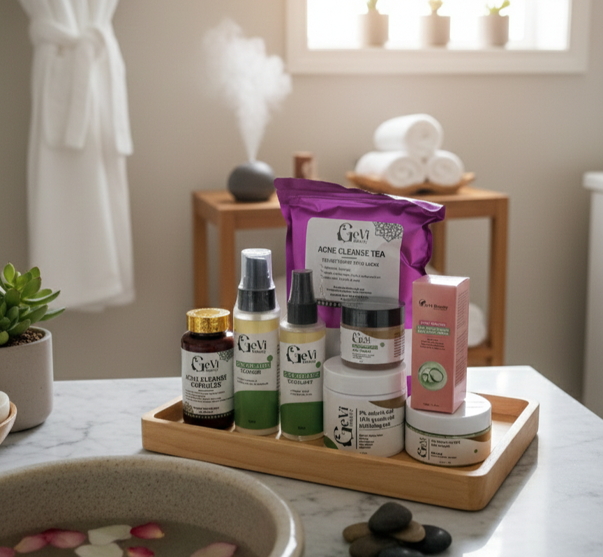 Anti-Acne Face Kit + Capsules and tea