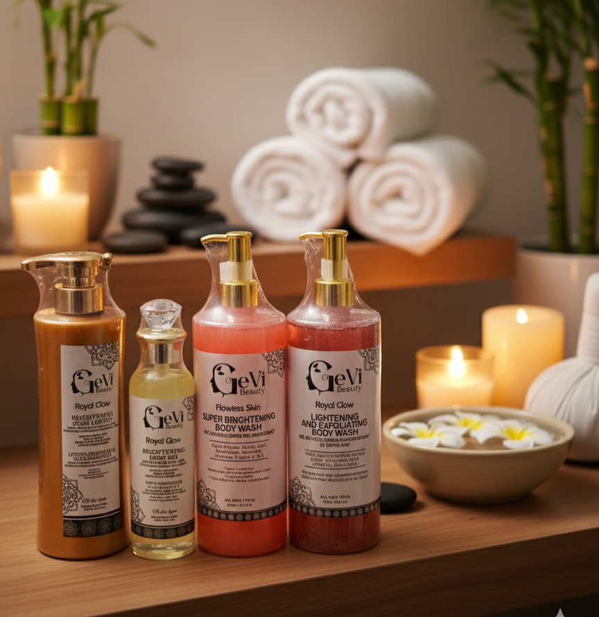 Glow up kit Royal Glow with Fawless Skin Body Wash