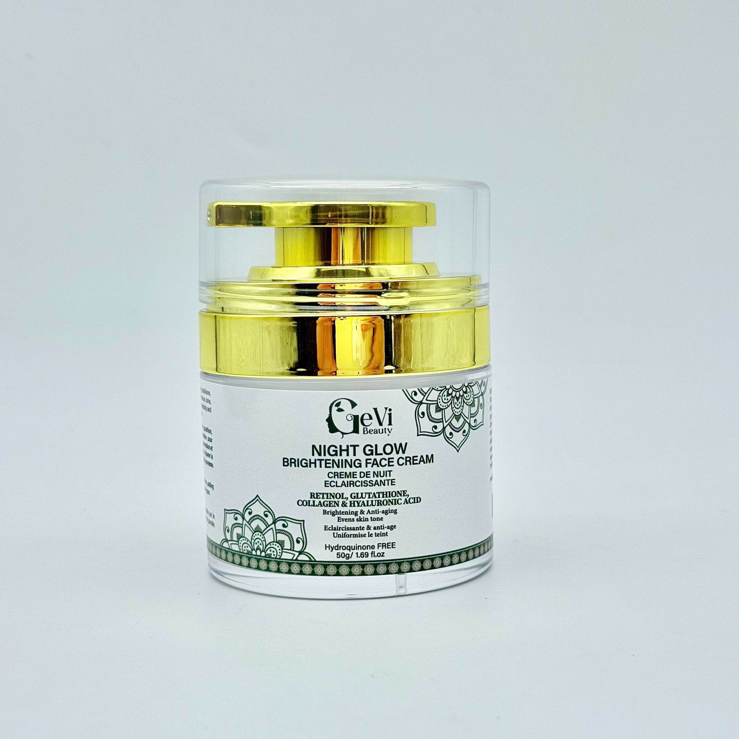 Brightening Night Cream/ Creme de Nuit Eclaircissante 50g – GeVi Beauty