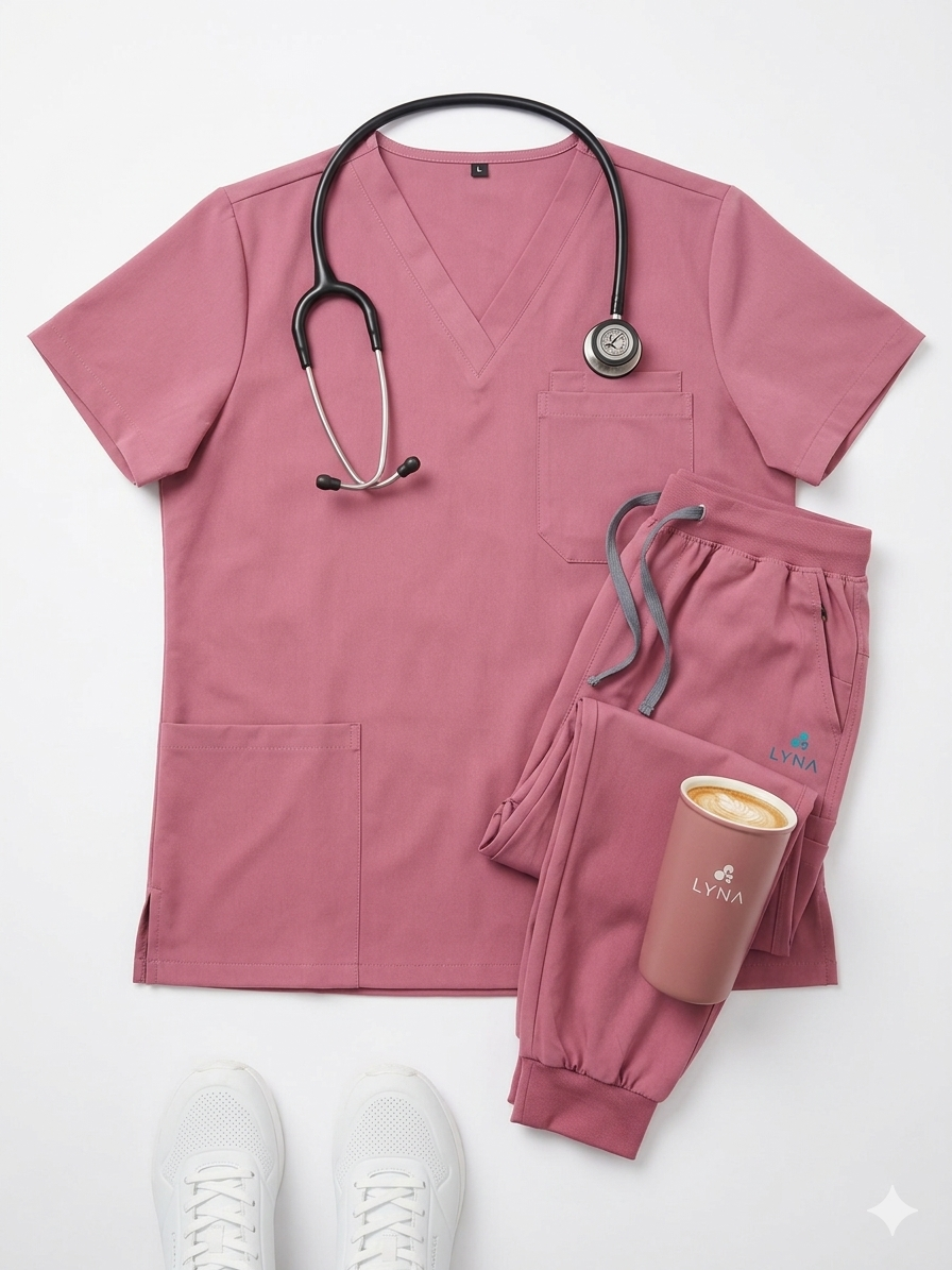 PINK Serenity Women Scrub Set