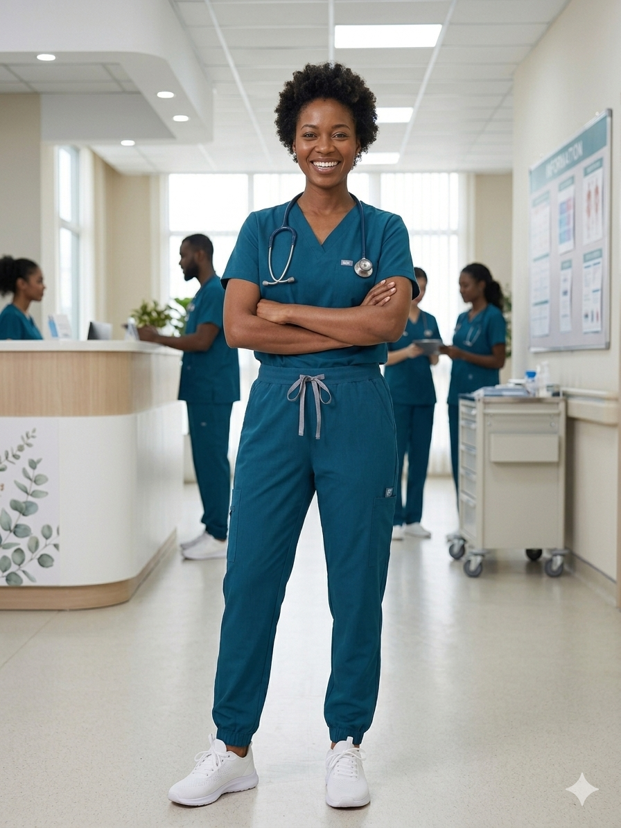BLUE Ambition Women Scrub Set
