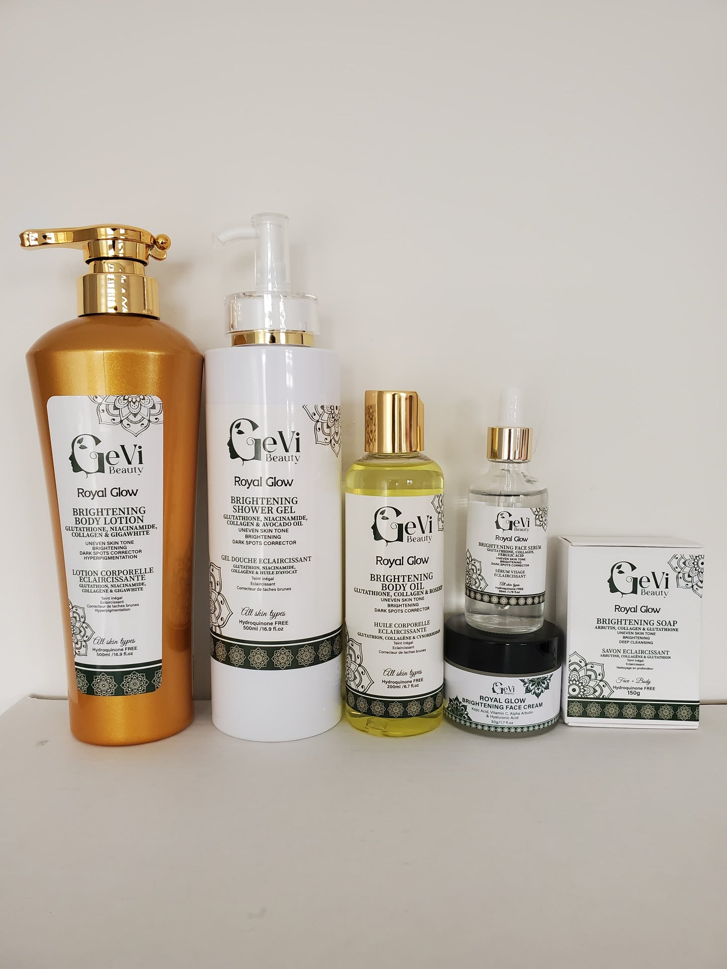 Collection Éclaircissante Visage et Corps Royal Glow