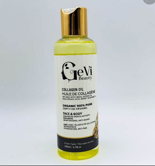 Collagen Firming, Tightening Face and Body Oil 200ml - GeVi Beauty 