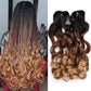 Tresses de cheveux bouclés français 22 pouces, 5 paquets
