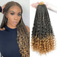 Lot de 8 tresses bohèmes au crochet de 55 cm